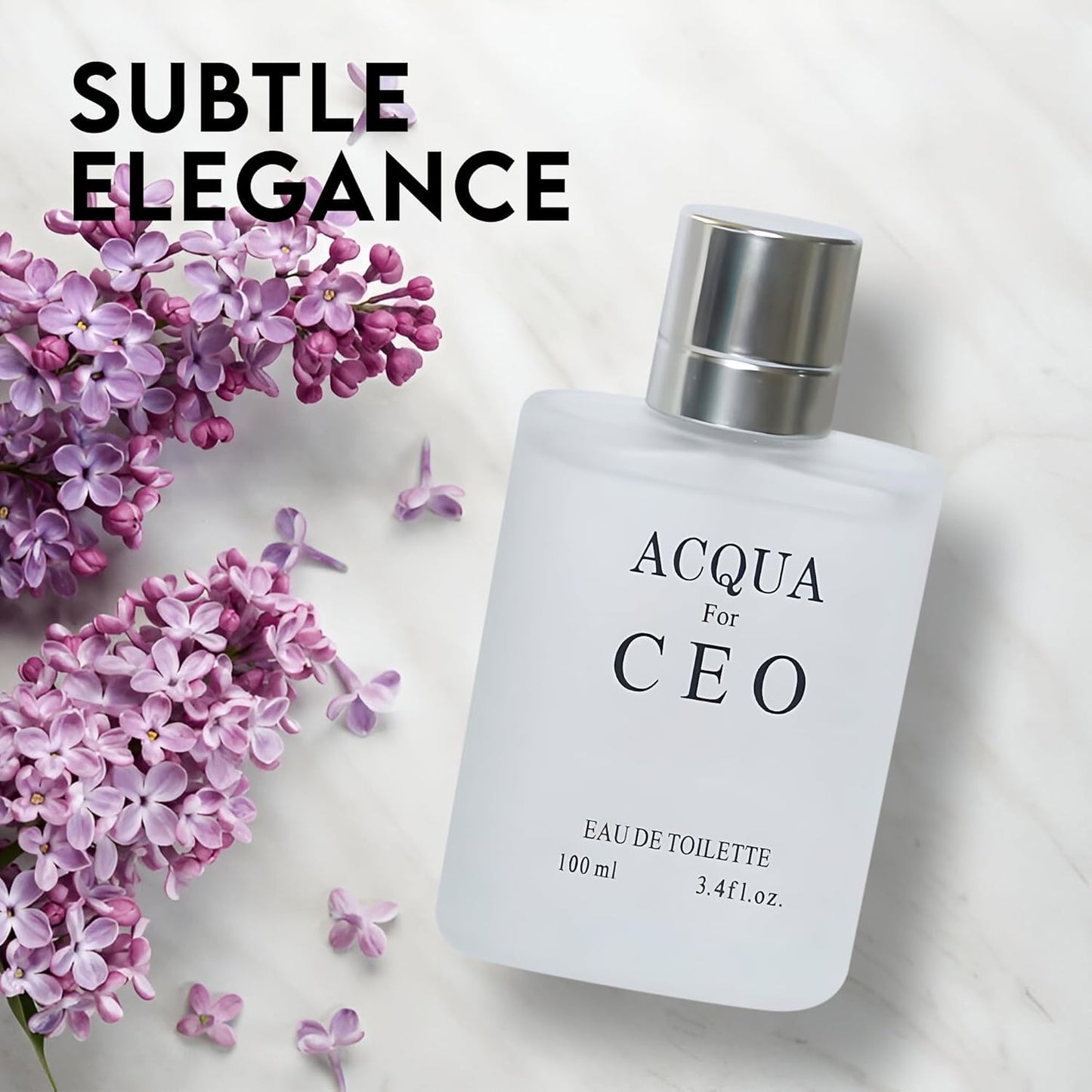 AQUA FOR CEO, Eau De Toilette Spray Perfume, Fragrance For Men- Daywear, Casual Daily Cologne Set With Deluxe Suede Pouch- 3.4 Oz Bottle- Ideal EDT Beauty Gift For Birthday, Anniversary