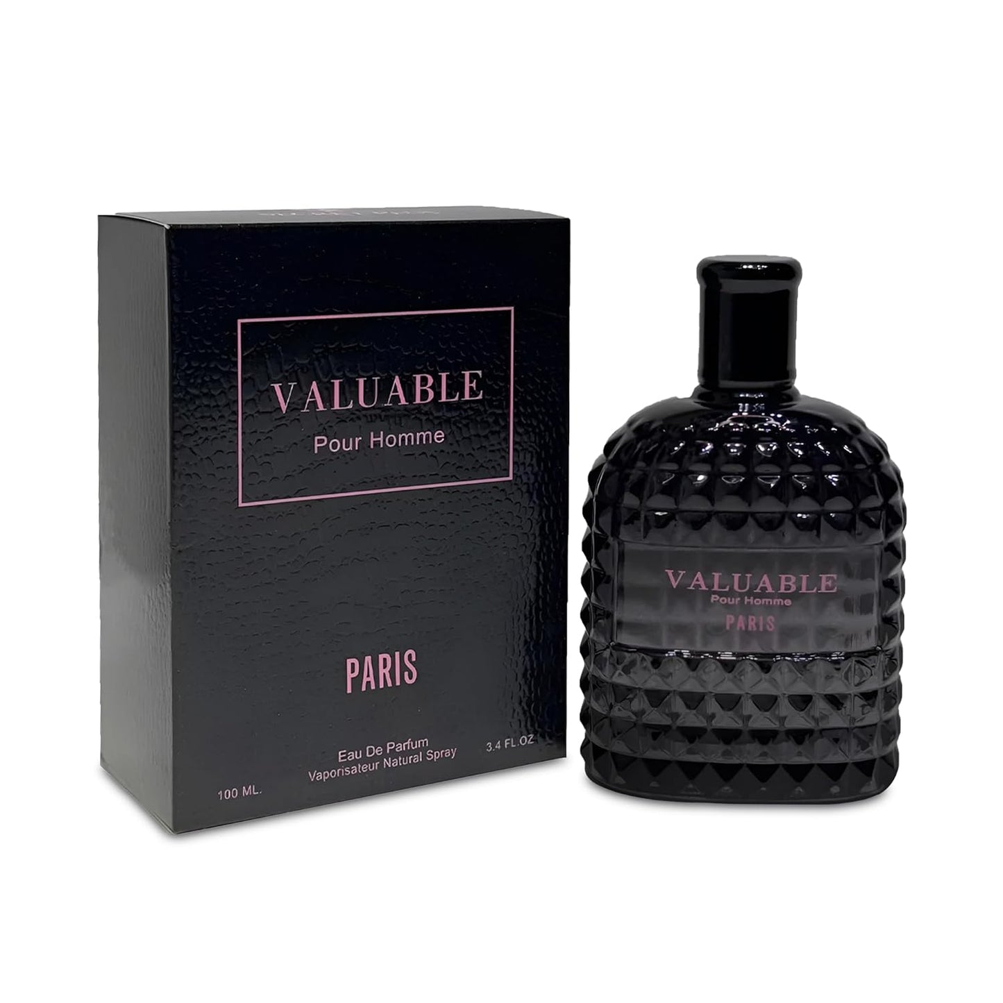 Valuable Paris Sensual Woody Cologne for Men | Long Lasting Perfume Aromatic Scent, Eau de Parfum Natural Spray Fragrance- Great Holiday Gift, 3.4 Fl Oz/100 Ml