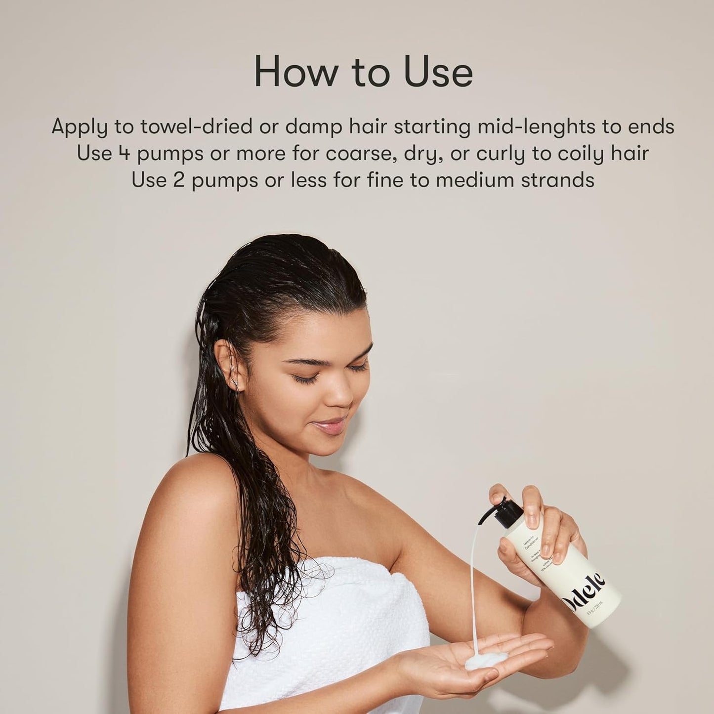 Odele Vegan Leave-In Conditioner, for Deep Moisture, Detangling, Frizz Control, Weightless Shine, and All Hair Types + Textures, 8 fl oz