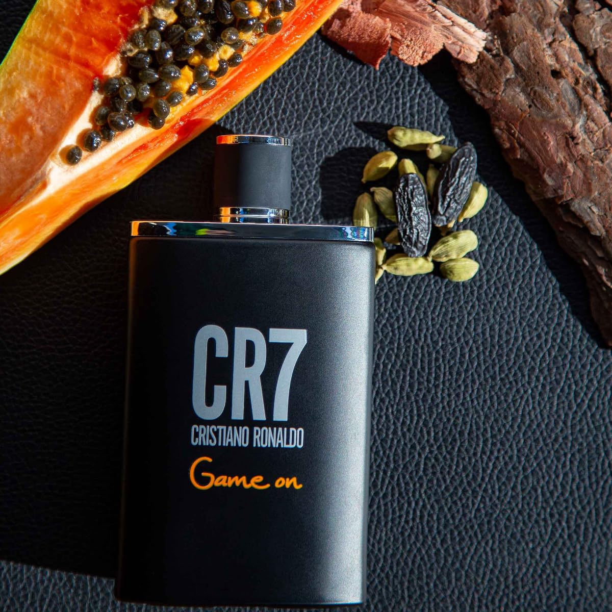 Cristiano Ronaldo CR7 Game On - Aromatic Fragrance For Men - Woody And Alluring Scent - Tropical And Dense Essence - A Dark And Sophisticated Aesthetic - Bold And Long Wearing - 1.7 Oz EDT Spray
