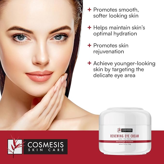 Renewing Eye Cream - Minimize Fine Lines, Promote Hydration & Skin Rejuvenation with Plant-Based Formula - 0.5oz
