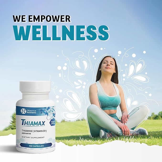 Thiamax Vitamin B1 (Thiamine TTFD) Capsules, 100mg, 60 60 Count