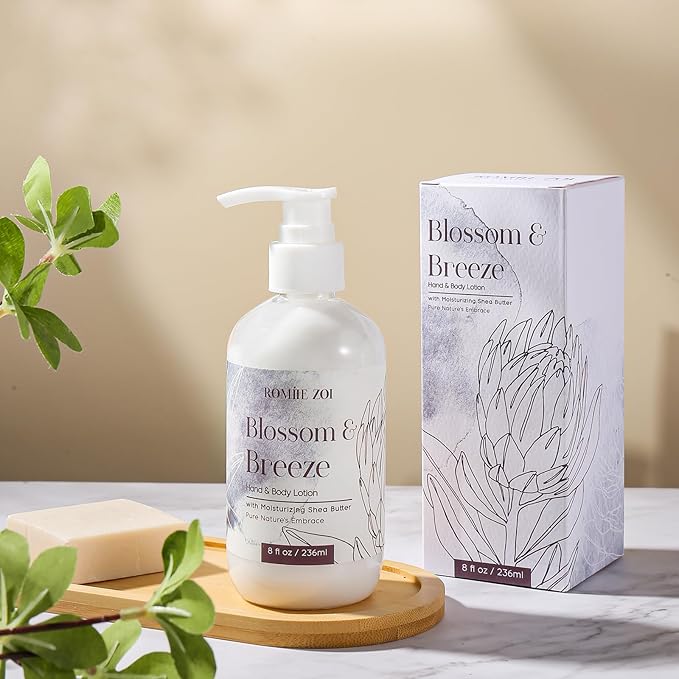 Daily Hand & Body Lotion with Moisturizing Shea Butter for All Skin Type- Blossom & Breeze - 236 ML / 8 FL OZ