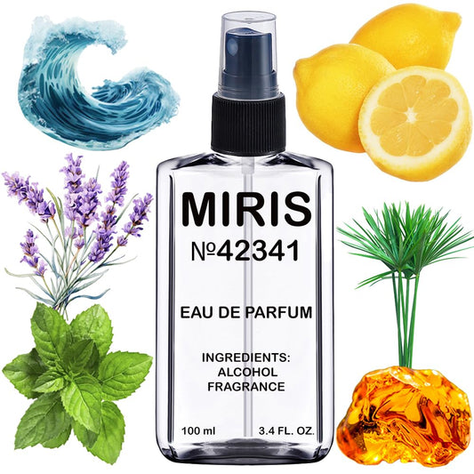 MIRIS No. 42341, Inspired by Black XS L'Exces, Long-Lasting Eau de Parfum for Men, Spray 3.4 Fl Oz / 100 ml