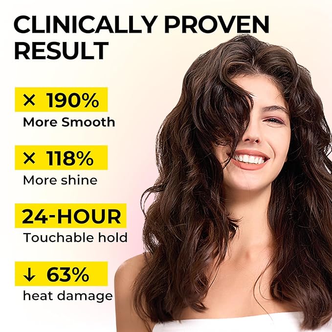 Styling & Curl Defining Oil Serum | 24-Hour Touchable Hold Hair Oil for Natural & Styled Curly Hair l Heat Thermal Protection, Creates Smooth, Shiny, Lightweight Hair