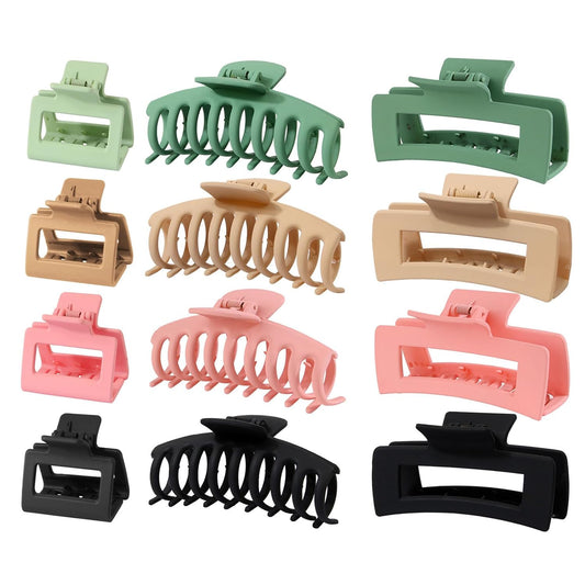 Hair Clips for Women – Large Claw Clips, Banana Clips, Big Hair Clips for Thick, Thin Hair, Strong Hold, Non-Slip Hair Claws, Versatile Hair Accessories(PG19)