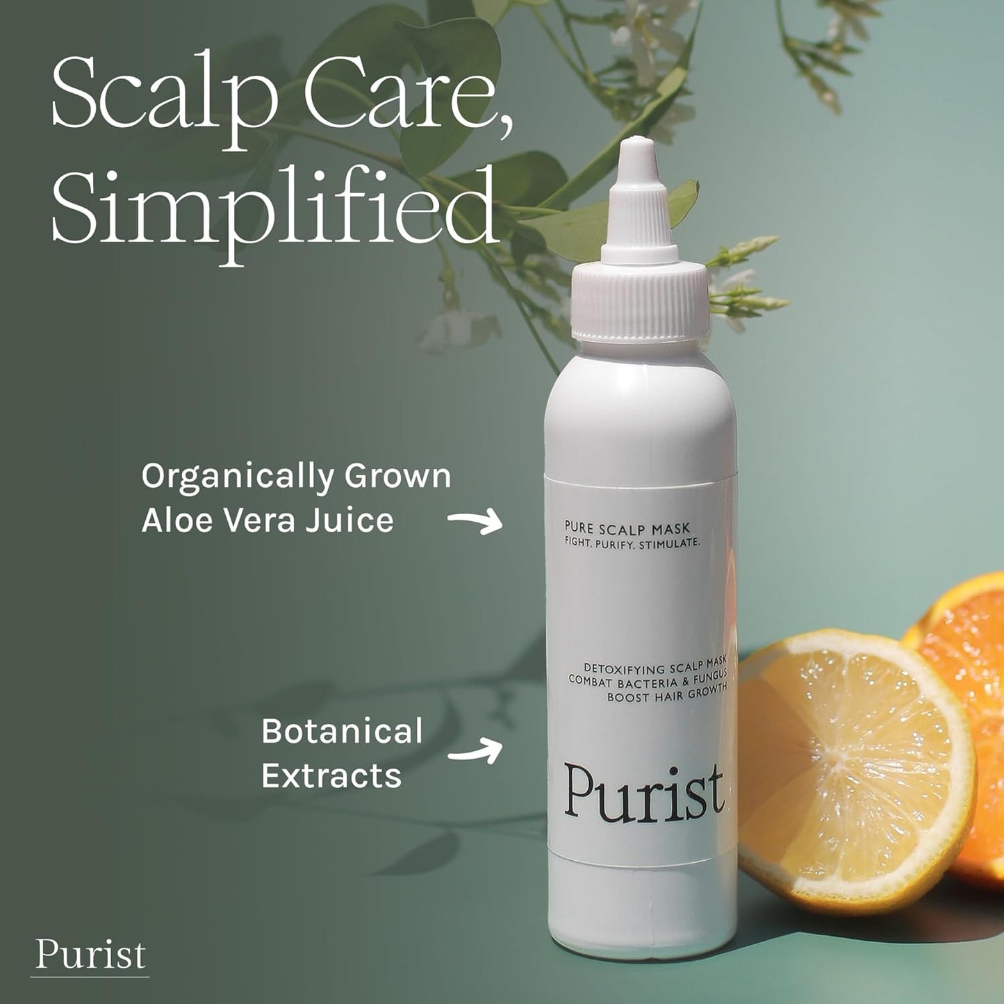 Antifungal Antibacterial Scalp Mask – Boost Hair Growth – Natural Detoxifying Treatment – Nourish with Aloe, Neem, Rosemary, Apple Cider Vinegar & Black Seed – Sulfate, Paraben, Phthalate Free