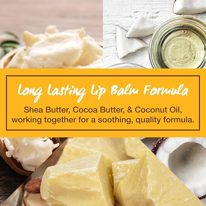 Nature's Bees DIY Lip Balm Kit, Natural Cherry Flavor, Includes 48 Blank Lip Balm Tubes with 60 Labels, Made with Beeswax, Cocoa Butter, Coconut Oil, and Aloe, 0.15 oz Each