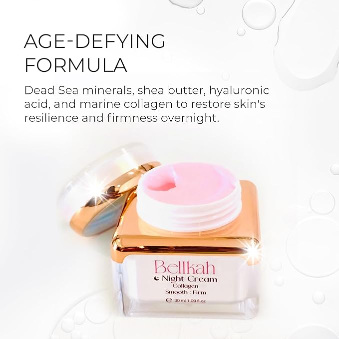 Bellkah Age-Defying Night Face Cream for Women – Anti-Aging, Hydrating, Face Moisturizer, Wrinkle Cream for Women – 30ml