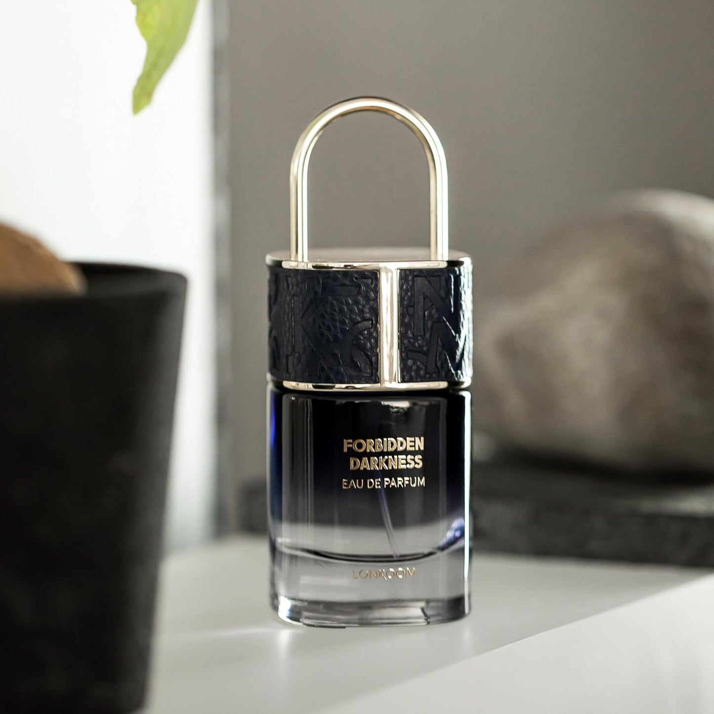 Lonkoom LOCK Forbidden Darkness Perfume for Women Men, 1.7 Fl Oz/50ml Unisex Eau De Parfum Spray Long-Lasting Fragrance, Floral Notes of Almond, Coffee, Lemon, Tuberose, Vanilla, Praline, Musk, Amber