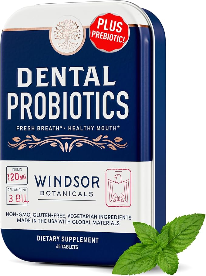 WINDSOR BOTANICALS Vegan Collagen Supplements and Dental Probiotics for Teeth and Gums Bundle