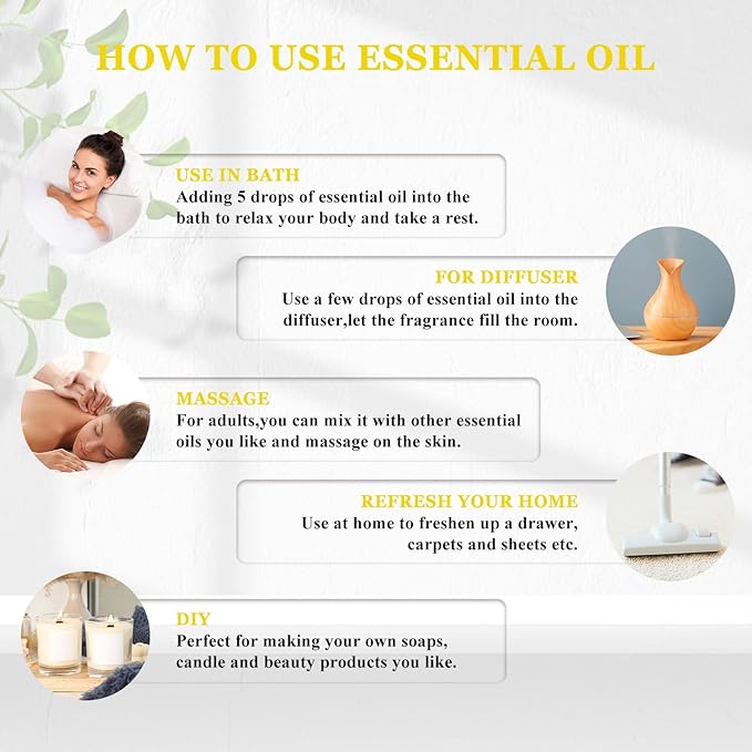 Helichrysum Essential Oil 4 oz/118 ml Large Bottle Premium Helichrysum Oil with Glass Dropper - Great for Diffusers, Humidifier, Candle & Soap Making