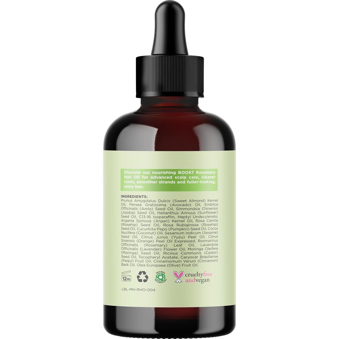 Volumizing Rosemary Hair Oil Serum - Moisturizing Scalp and Hair Oil for Men & Women Infused with Amla Black Castor Pumpkin Argan & Jojoba - Lightweight Hydrating Vegan & Color Safe (Rosemary Scent)
