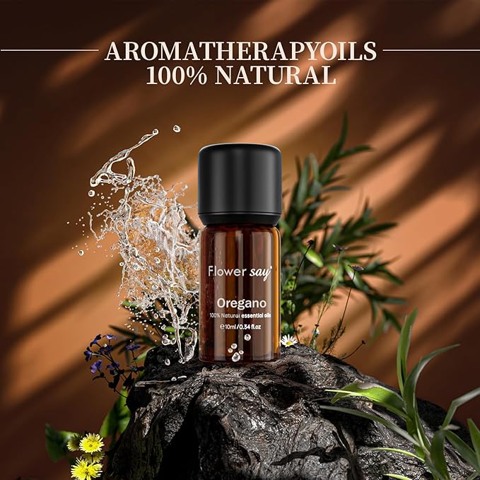 Oregano Essential Oil 0.34Oz - 100% Pure Natural MAX Undiluted Premium Therapeutic Grade Essential Oils for Diffuser/Skin Care/Massage/Hair/Toenails