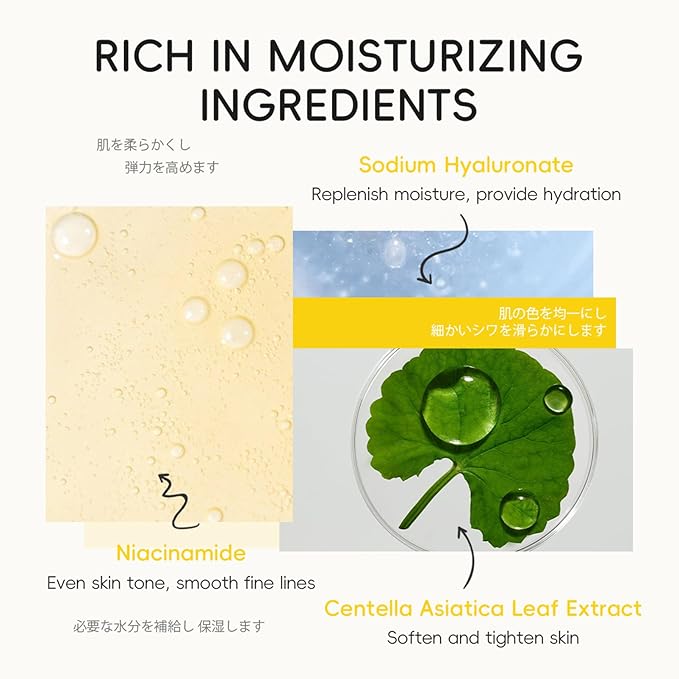 JAPAN Yuzu Skin Care Set, Yuzu Skin Care Routine Kit For Women & Teen Girls, Natural Skincare Set For Women With Serum,Toner,Cream,Eye Cream,Cleanser, Stocking Stuffers for Adults & Girls