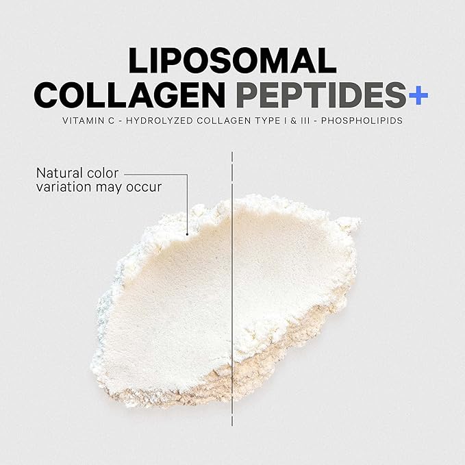 Codeage Liposomal Collagen Peptides Powder + Vitamin C & Quercetin Phytosome, Phospholipid Complex, Grass-Fed Pasture-Raised Hydrolyzed Collagen Type I & III Supplement All-in-One, Non-GMO, 14.97 oz