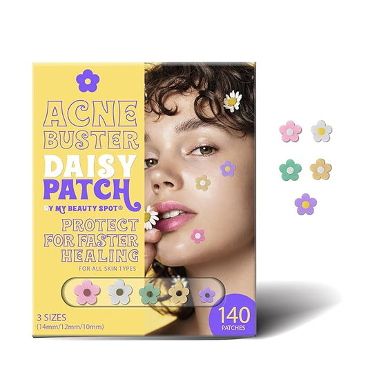 My Beauty Spot Pimple Patches Cute Acne Patches for Face (140 Patches) with Hydrocolloid, Tea Tree Extra & Salicylic Acid, Colorful Fun Designs – Pimple Patches for Face Acne Spot Treatment