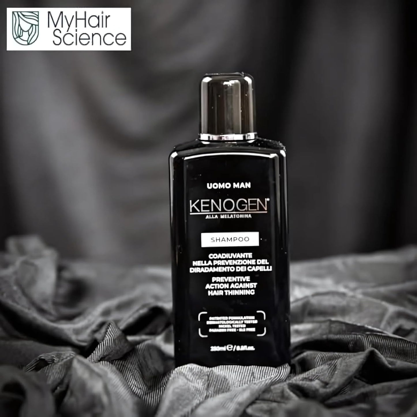 Kenogen Hair Growth Shampoo for Men – Thickening & Volumizing for Thinning Hair – Stimulates Follicles & Regrowth with Melatonin – DHT Blocker – Vegan, Sulfate-Free, Cruelty-Free Formula