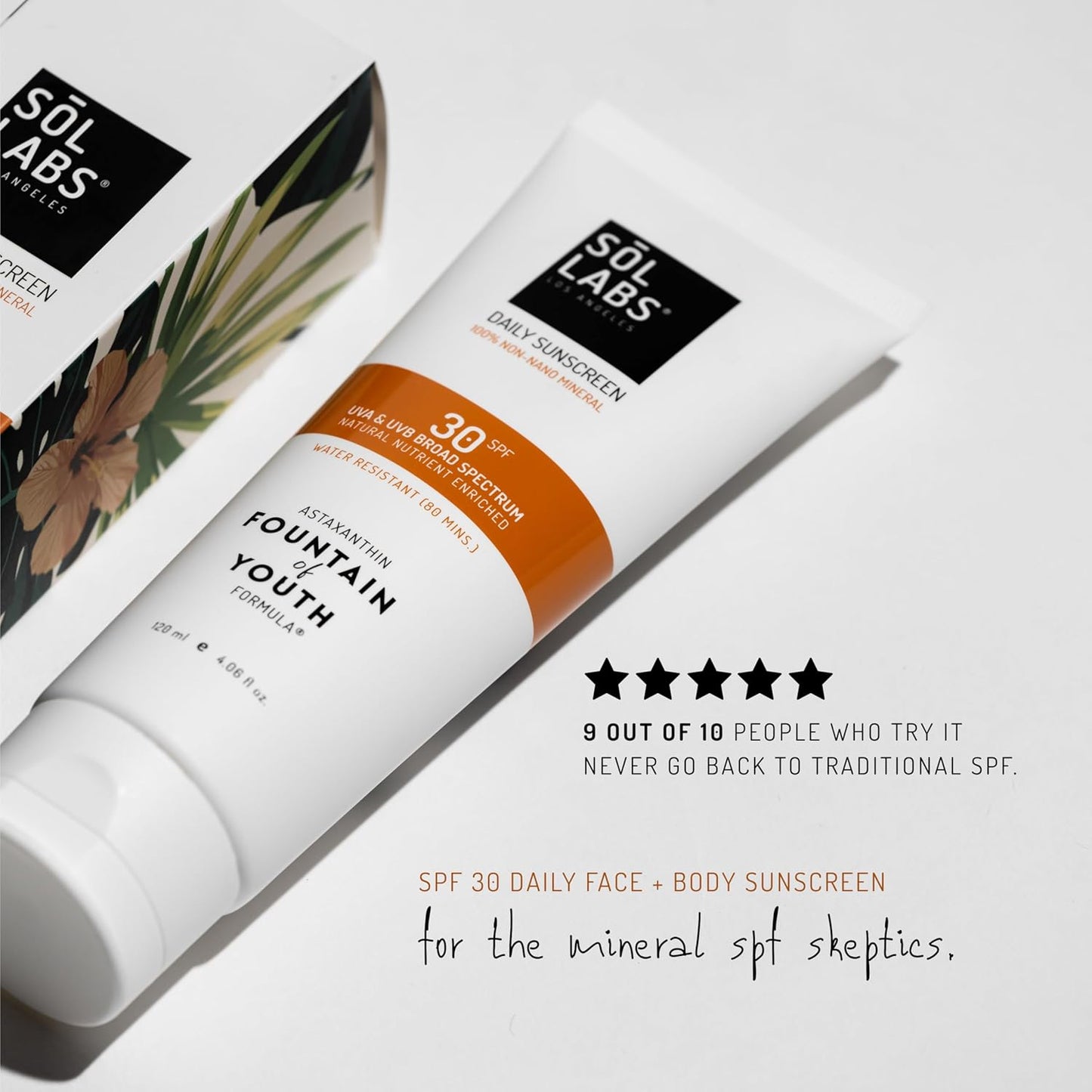 Natural Mineral Sun Screen SPF 30 for Face & Body – Lightweight, Hydrating & Moisturizing Sunscreen – Daily Sunscreen Moisturizer, No White Cast Zinc Oxide, Reef-Safe Korean Skin Care