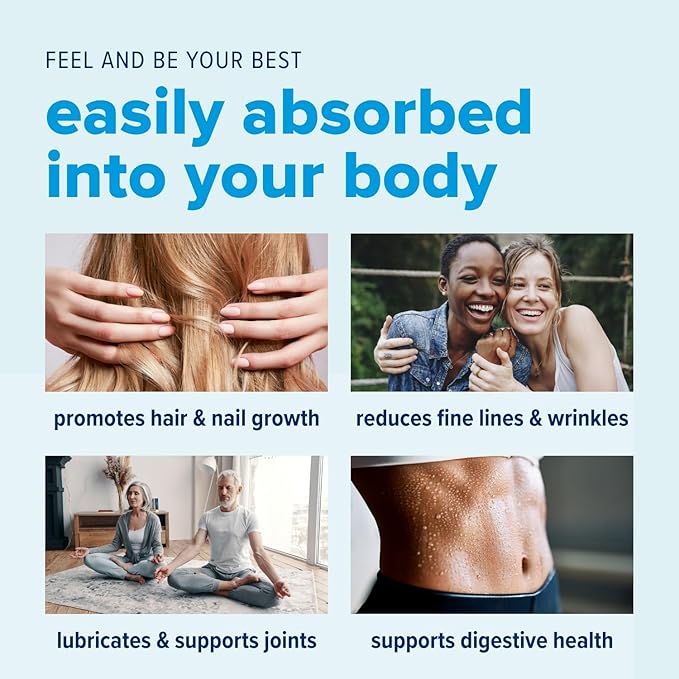 Just Bjorn Marine Collagen Peptides Starter Kit - Collagen Powder for Women & Men - Skin, Hair, Nail & Joint Support - Hyaluronic Acid, Vitamin C, Amino Acids - Unflavored (90 Servings)