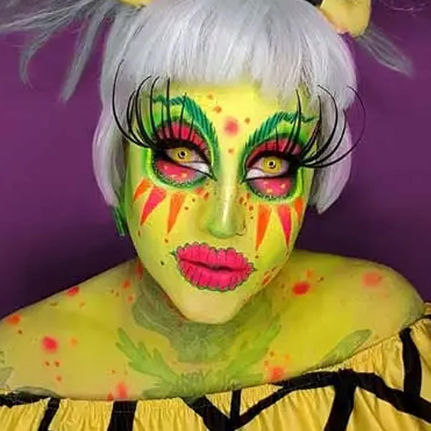 MEICOLY Ogre Green Face Body Paint,2.37OZ Large Tube Water Based Body Paint,Elphaba Green Face Paint,High Pigment Face Paint for Disgust Goblin Demon Halloween SFX Special Effects Cosplay Makeup