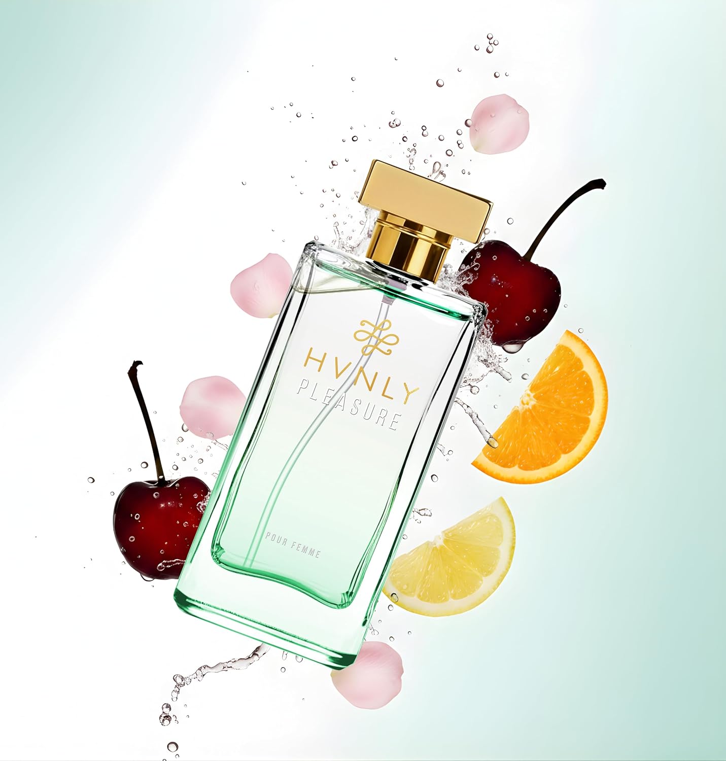 HVNLY Pleasure EDP | Perfume For Women | An Ideal Gift | Long Lasting Premium Fruity Floral Fragrance | Cherry, Strawberry,Patchouli | Best For Night Out & Casual Wear | 1.0 fl.oz