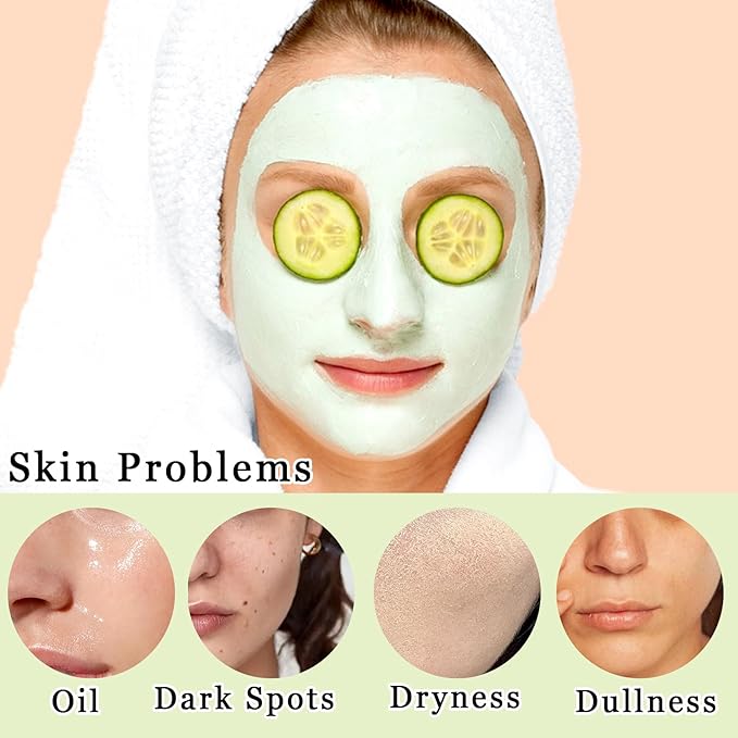 24PCS Hydrating Facial Clay Mask Set, Moisturizing Deep Cleansing Mud Mask Skin Care Set, Travel Size Long Lasting Oil Control Face Clay Mask Skincare Set