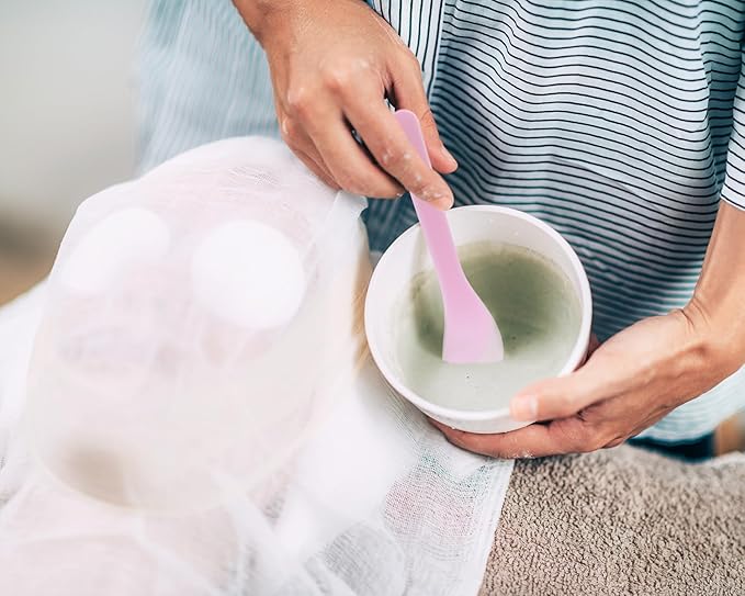 ONLYKXY 5pcs 5inch Plastic Beauty Spoon Facial Cream Brush Makeup Scoop Mud Reusable Cosmetic Dig Scoop Spatula Mask Tip for Lotions Moisturizers Home Salon DIY Facemask Mixing Sampling (Purple)