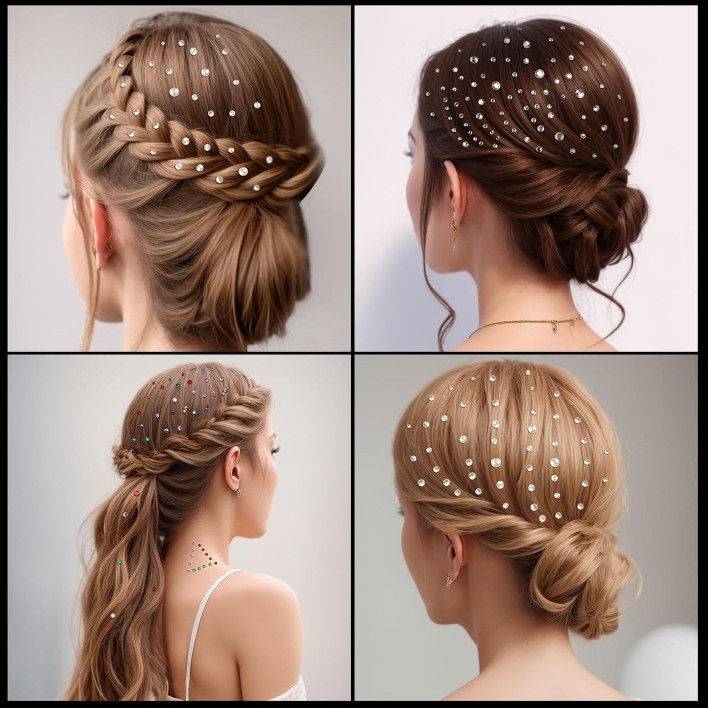 Teenitor Face Gems Self Adhesive Face Gems and Pearls for Makeup, Festival Jewels for Halloween Rave Accessories Hair Gems, Rhinestone Stickers for Face, Eye, Makeup, Body