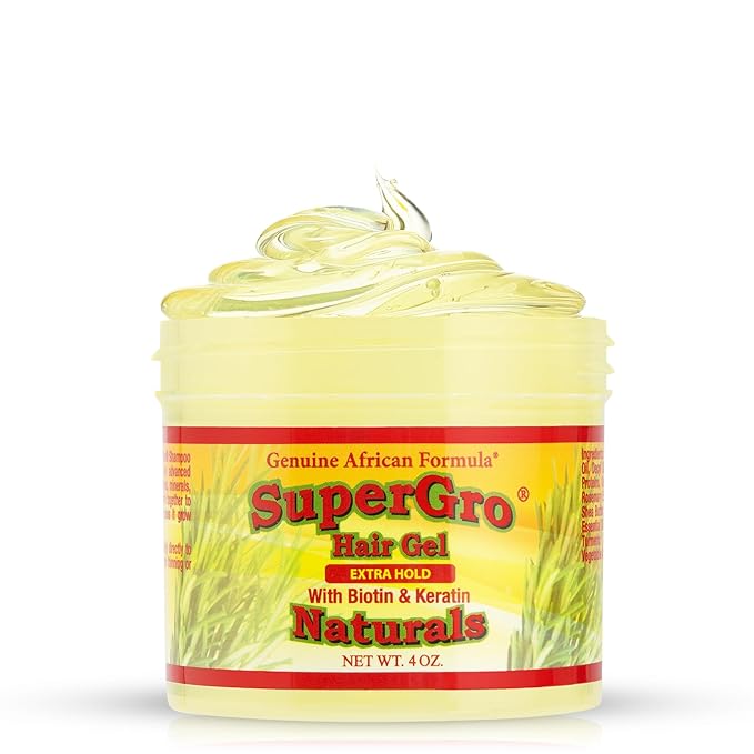 Hair Gel with Extra Hold - 4 Oz and Hair & Scalp Oil - 4 Oz, Bundle