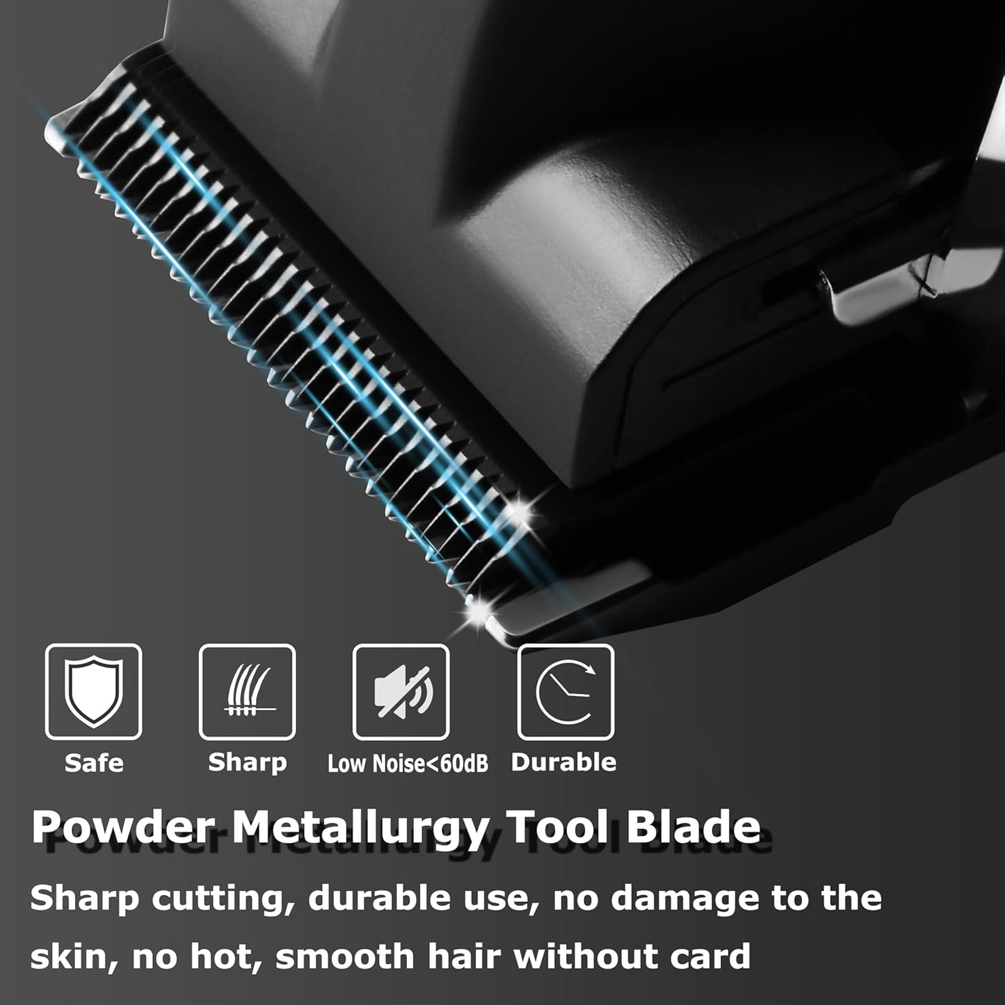 KEMEI 2290 Professional Hair Clippers for Men Cord/Cordless Hair Cutting Kits, Hair & Beard Trimmer, T Blade Barber Clipper with LED Display & USB Rechargeable, Black