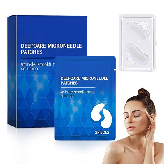 Malora Microglow Eye Patches, Malora Eye Patch, Microglow Patches, Everver Glowup Deep Care Microglow Patches, Women Face Wrinkles Deep Care Microglows Mask Set for Hydration & Soothing(1 Box)