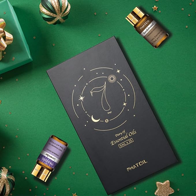 15PCS Essential Oils Set - 5ml/0.17fl.oz Premium Quality Essential Oils for Diffusers, DIY Soap Candle Making, Gifts for Families and Friends