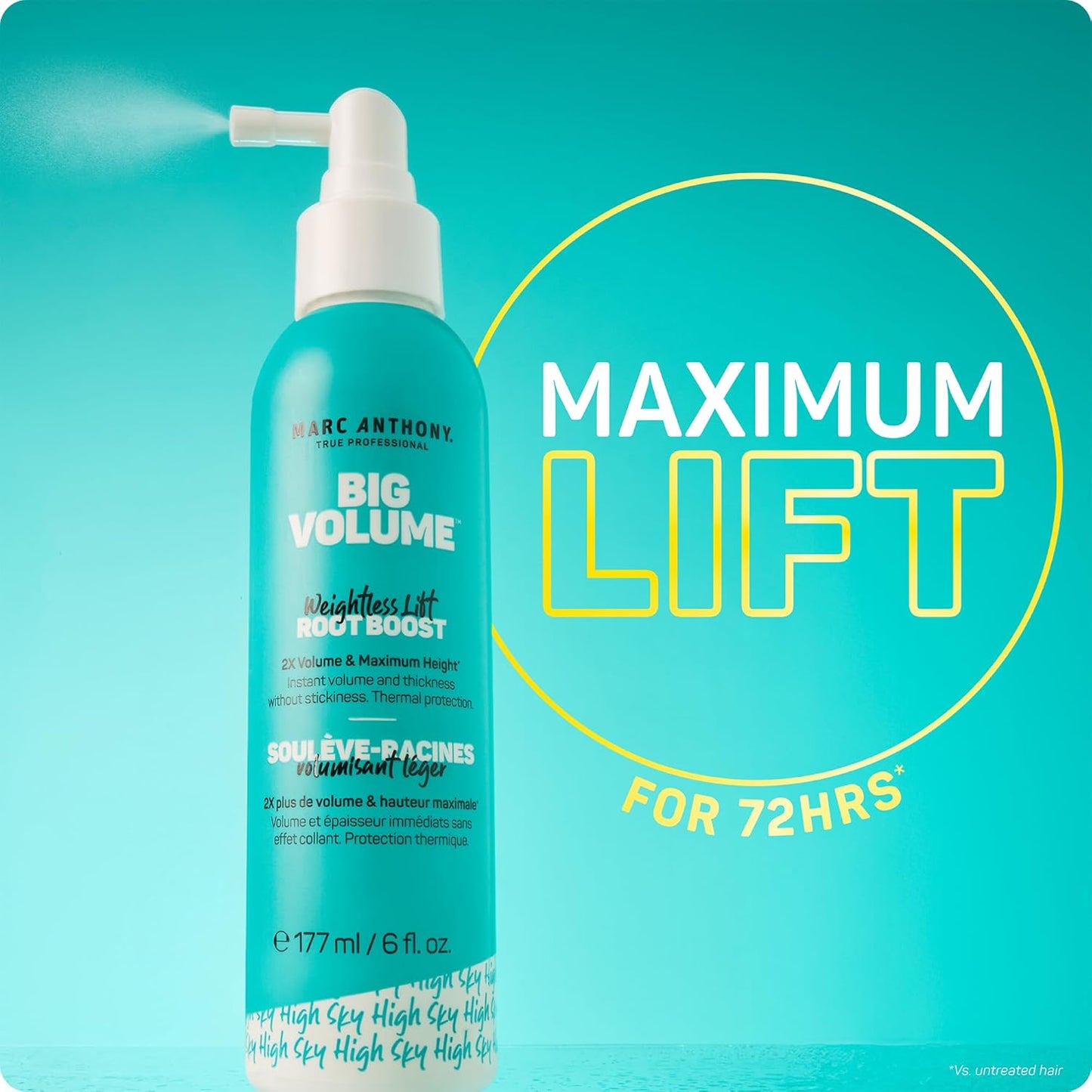 Marc Anthony Big Volume Root Boost Spray, Root Lift Without Stickiness, 6oz