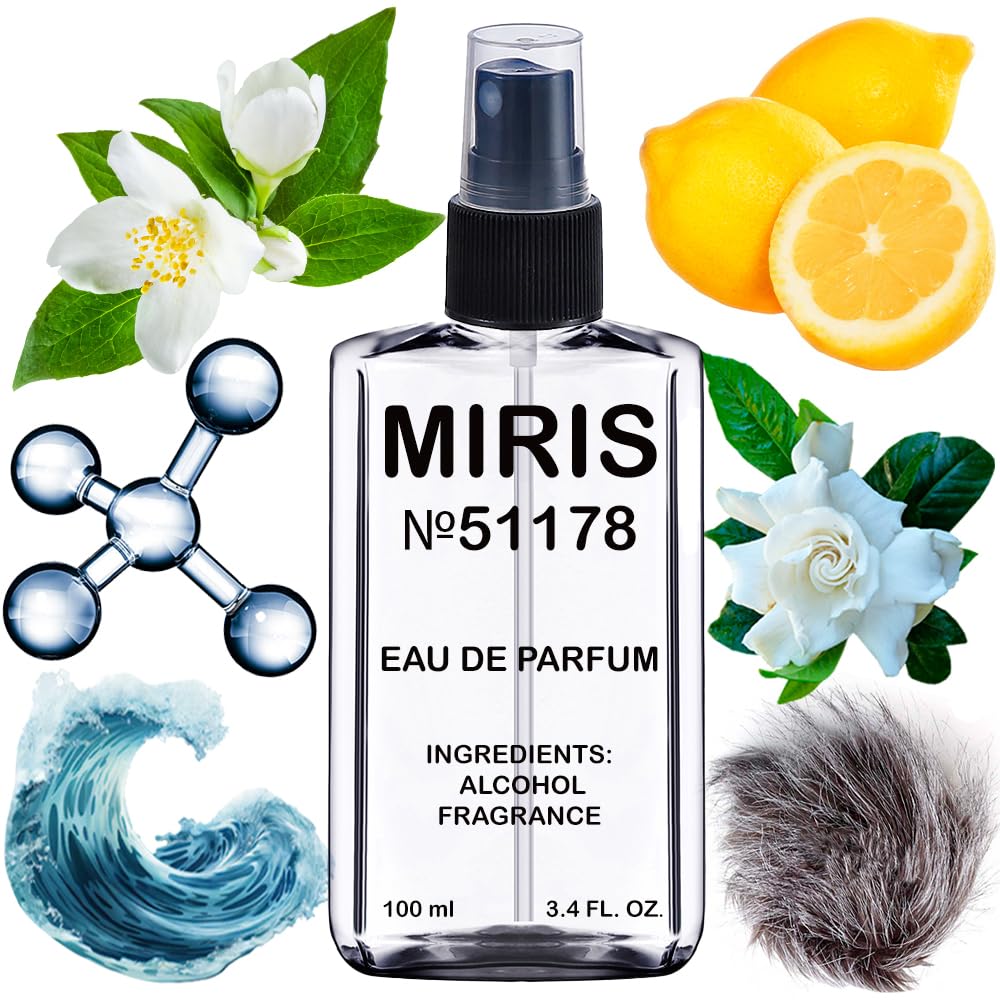MIRIS No. 51178, Inspired by Need-U, Long-Lasting Unisex Eau de Parfum for Women & Men, Spray 3.4 Fl Oz / 100 ml