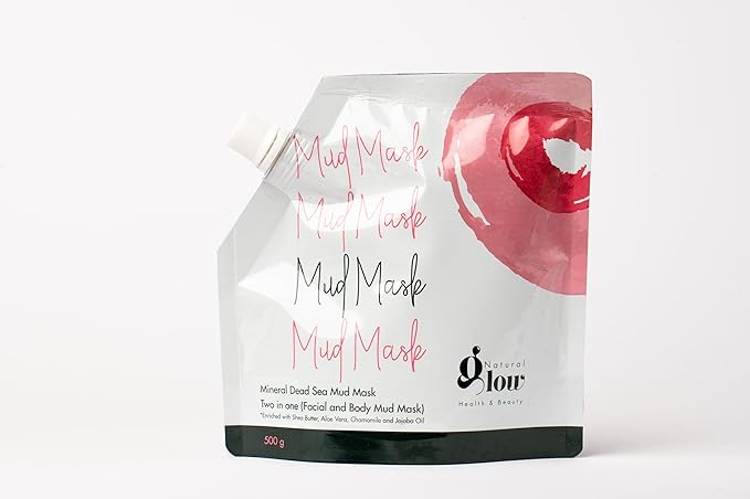 Natural Glow Health & Beauty Pure Dead Sea Facial Mud Mask for Face and Body (500g) | Removes Dead Skin, Dirt & Toxins | Reduces Pores | For Men and Women