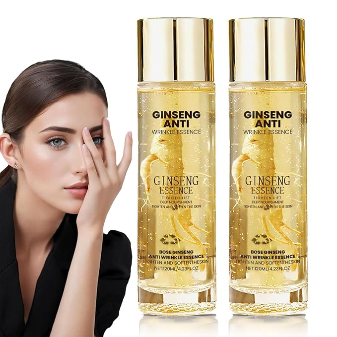 Ginseng Essence Anti Wrinkle Essence, Ginseng Essence Water-100% Wild Ginseng From Himalayas, Anti-Aging Hydrating Serum Water for All Skin Types (2PCS)