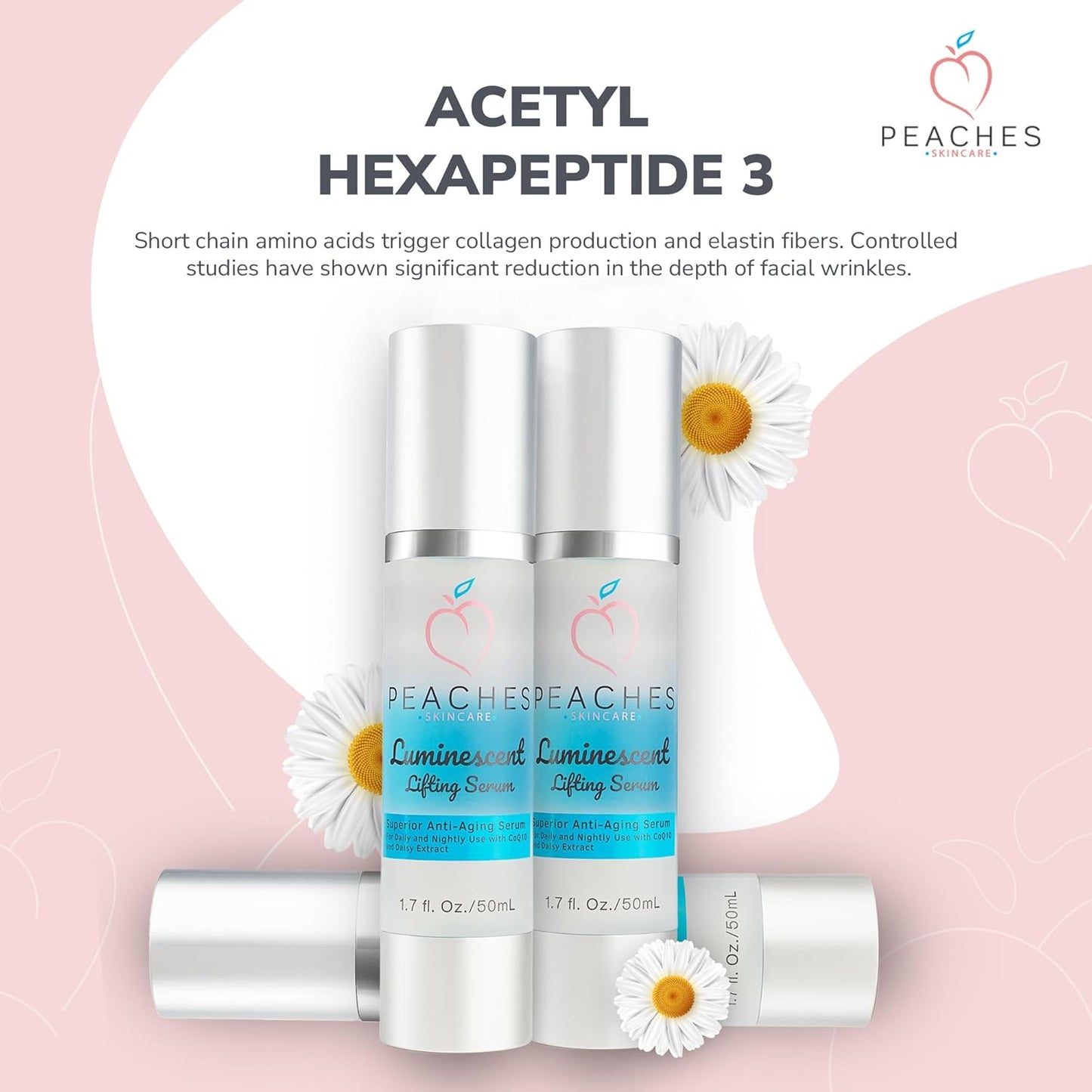 Face Tightening and Lifting Serum – Anti-Aging Formula with Peptides and Vitamins A, B, C & E – Vegan Skincare for Firm, Radiant Skin – Luminescent Lifting Serum (1 fl. oz)