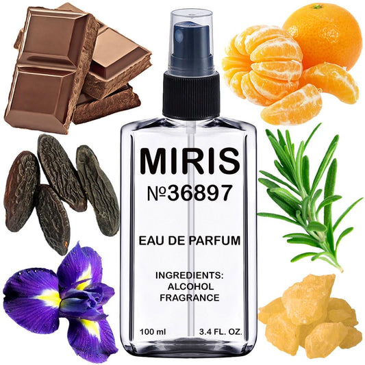 MIRIS No. 36897, Inspired by Amyris Homme, Long-Lasting Eau de Parfum for Men, Spray 3.4 Fl Oz / 100 ml
