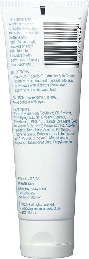 3M Cavilon Extra Dry Skin Cream 4 U.S. fl. oz. (118ml)