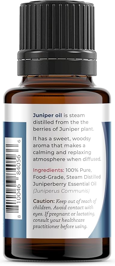Viva Doria Juniper Essential Oil, 100% Pure, Natural Essential Oil, Undiluted, for Aromatherapy | Food Grade, 15 mL (0.5 Fluid Ounce)