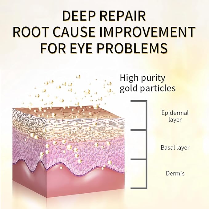 30 Pairs Under Eye Patches, 24k Gold Under Eye Mask For Puffy Eyes,Dark Circles,Bags, Nourishing Collagen Under Eye Gel Pads,Reduces Wrinkles,Revitalises and Refreshes Your Skin