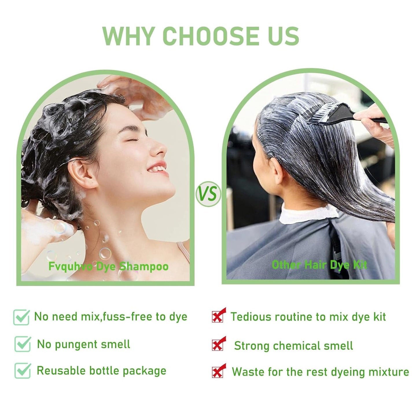 Blonde Brown Hair Color Shampoo for Women and Men, Instant Brown Hair Dye Shampoo 3 in 1, Shampoo Hair Dye Works in Minutes, Long Lasting Brown Hair Shampoo