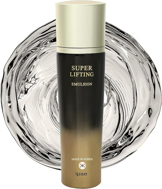 IPSE Korean Face Serum Super Lifting Moisturizing Emulsion 140ml | Anti-Aging, Face Serum | Peptide Complex & Blue Complex | Reduces Fine Lines, Wrinkles, Boosts Collagen
