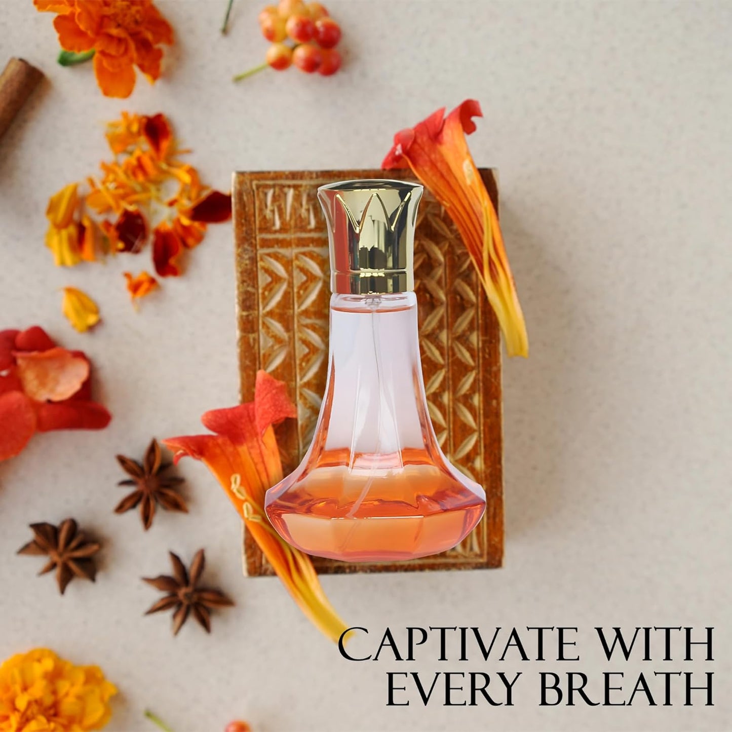 Women Perfume Beauty Fleur&Love Set Eau de Parfume Spray Long Lasting Fresh Eau de Toliette for Women 3.4 Fl Oz Each Dily Used