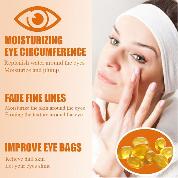 Anti-Aging Eye Cream Revitalizing Under Carrot Eye Cream with Vitamin E and B5 for Puffiness Dark Circles Fine Lines Moisturizing Firming Eye Cream,1.7 FL Oz