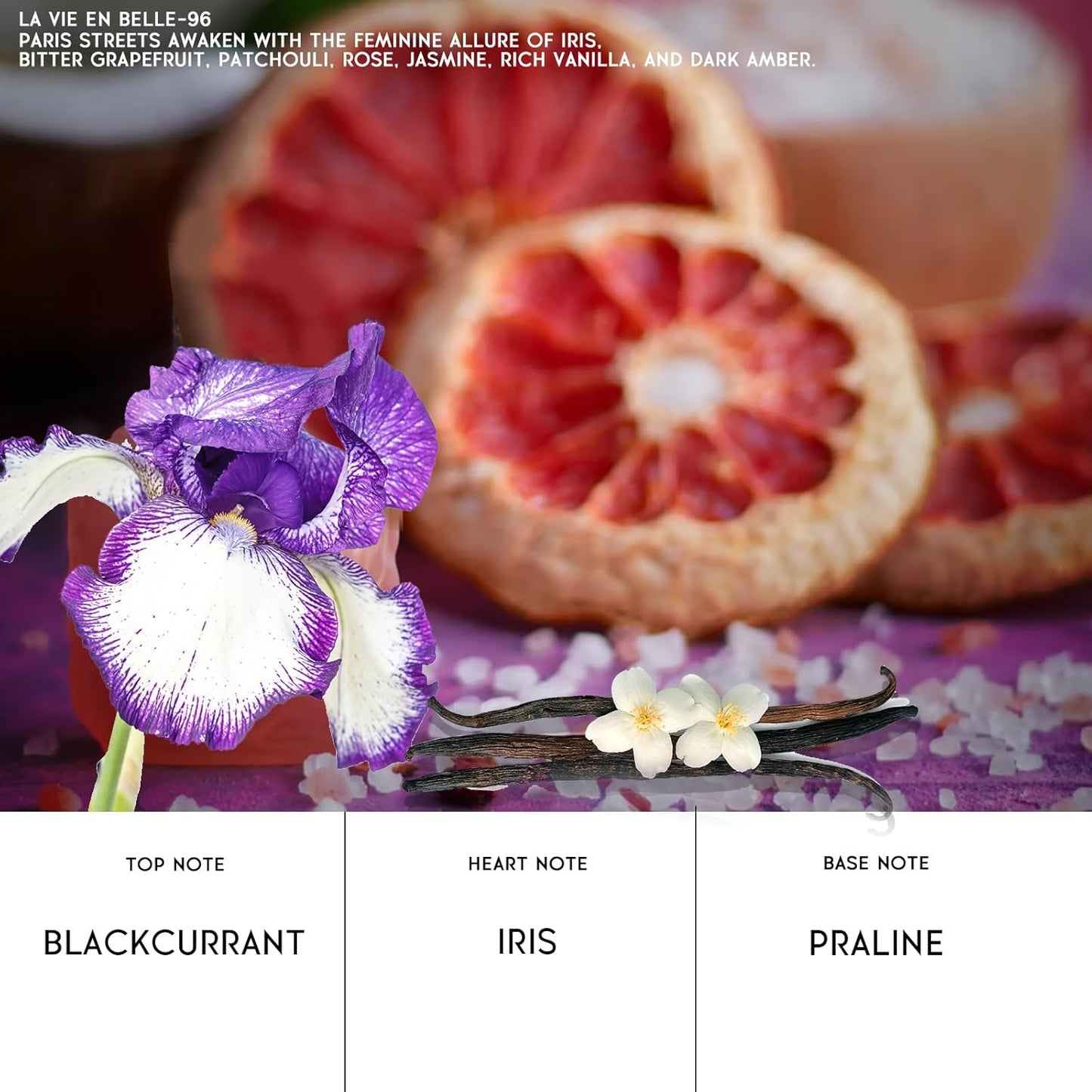 Pheromones Perfumes for Women&Men,No. 96, Sweet,Floral Fragrance, Blackcurrant,Iris,Praline Notes,Long Lasting Perfume Oil, 0.6oz. Alloura Pheromone Perfume (LA VIE EN BELL)