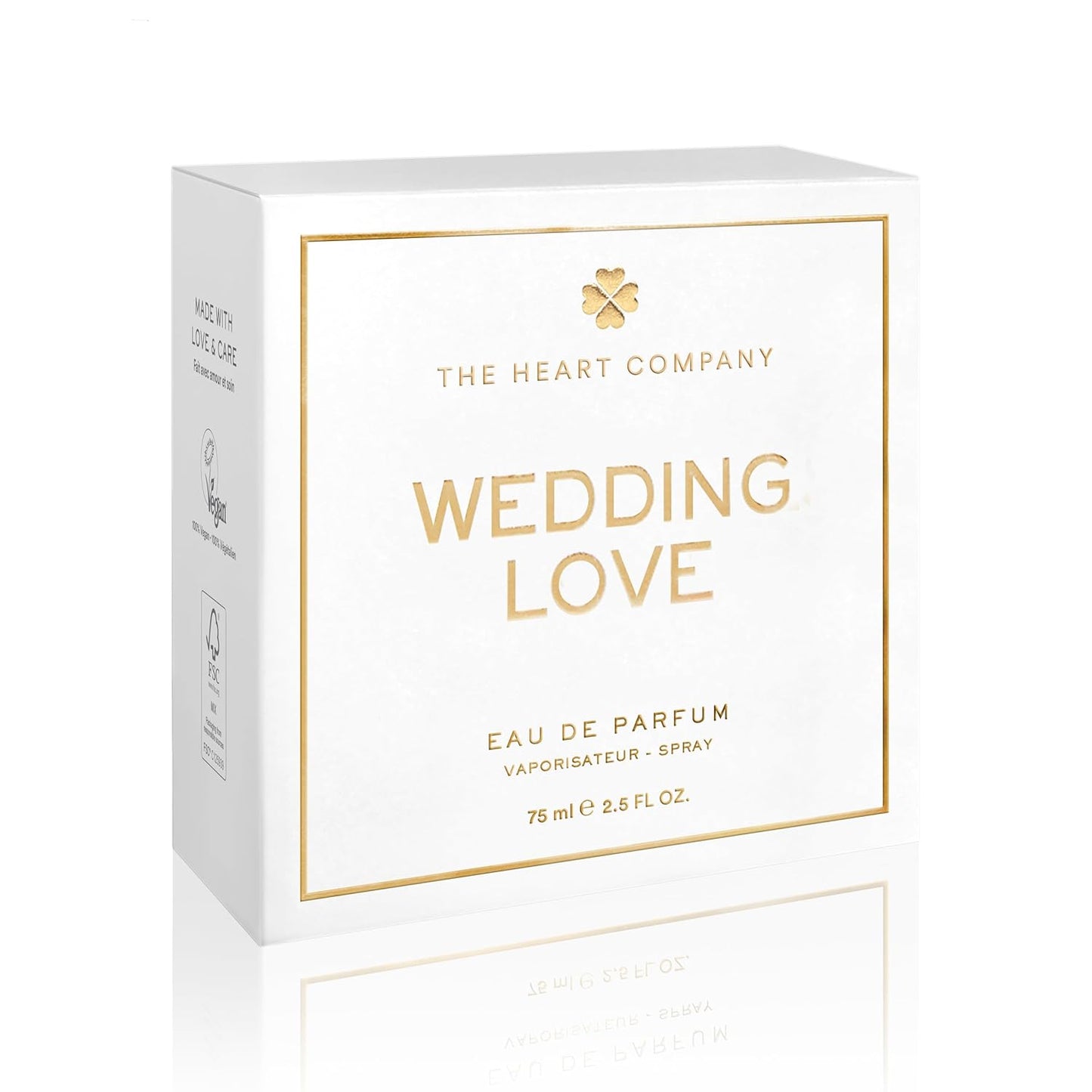 THE HEART COMPANY WEDDING LOVE Perfume for women | Fruity Sweet Women's Fragrance | Bridal Shower Gift | Wedding Gift for Bride | Vegan & Cruelty-Free EDP 75ml - 2.5 fl oz.