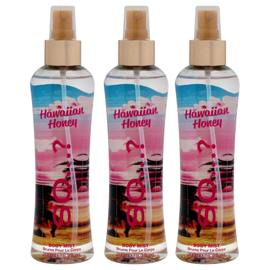 So...? Hawaiian Honey Body Mist for Women - 6.9 oz Body Mist - Pack of 3