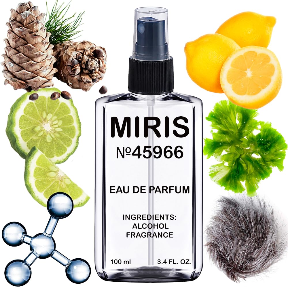 MIRIS No. 45966, Inspired by Megamare, Long-Lasting Unisex Eau de Parfum for Women & Men, Spray 3.4 Fl Oz / 100 ml
